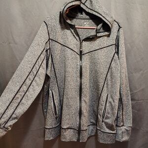 Gray Zip-Up Women's Hoodie